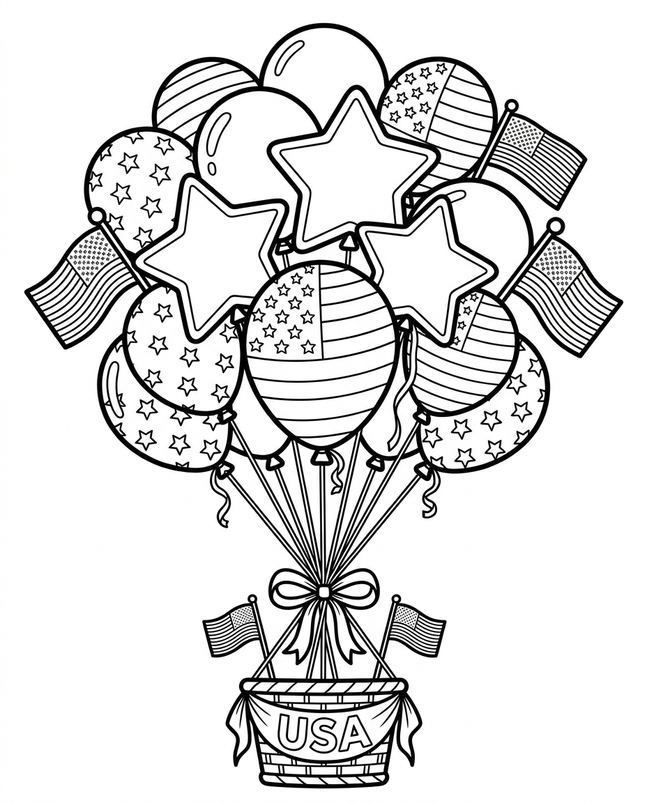 Stars & Stripes Balloons